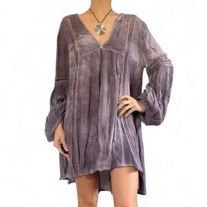 Free People purple tie dye tunic